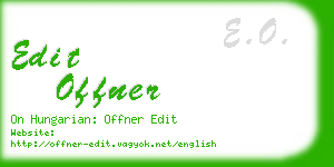 edit offner business card